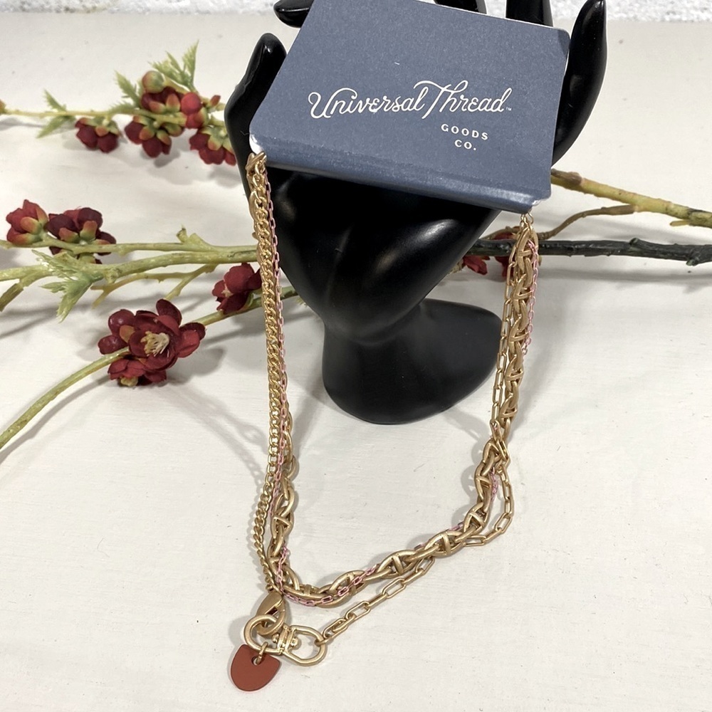 NWT Universal thread 3 chains into one necklace custom​​​​​​​​​​​​​​​​​​